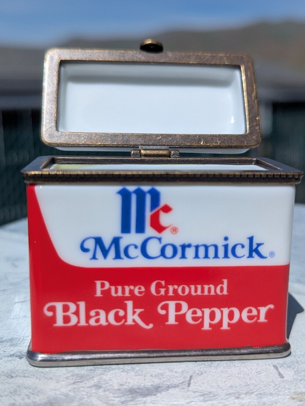 PHB McCormick Pure Ground Black Pepper Trinket Box